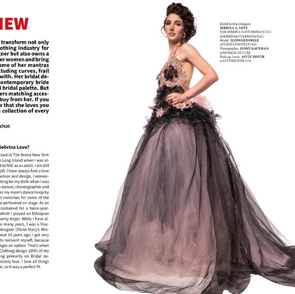 "HANNAH NOELLE Black Gothic Wedding Ballgown Set - Picture 7 of 10